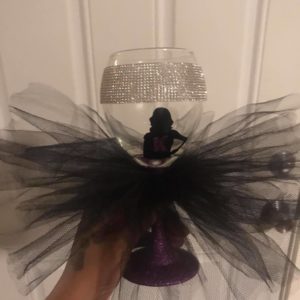 Decorated Purple Glass