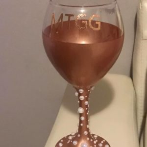 Gold MTGG (MOETOWN golden girl) glass